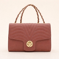 Elegant Mauve Quilted Sidebag